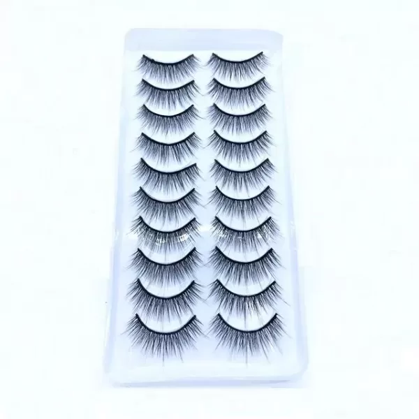 10 pairs Faux Mink Eyelashes Natural 3D Lash extensions