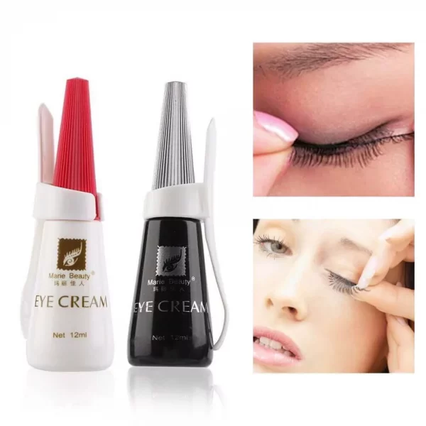 12ml Waterproof Eyelash Glue Adhesive Black & Clear - Image 3