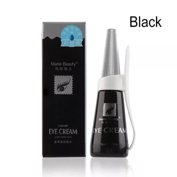 12ml Waterproof Eyelash Glue Adhesive Black & Clear - Image 4