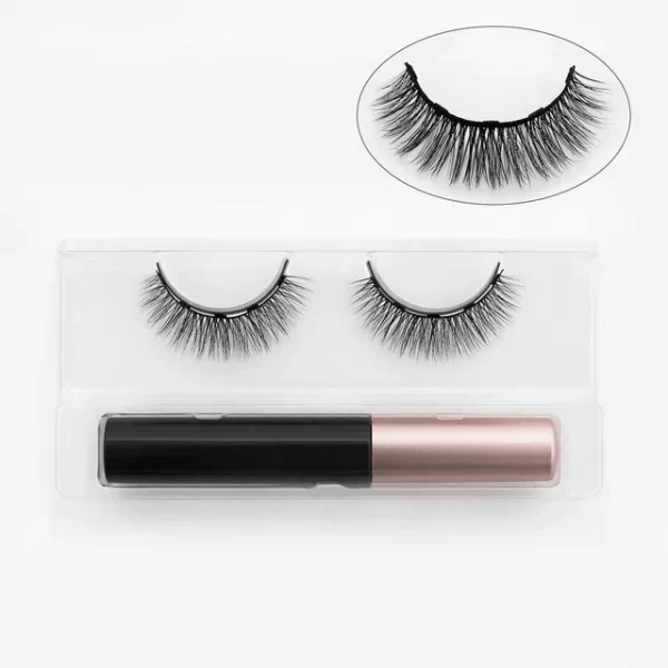 1 Pair Magnetic Eyelashes 3D Mink Handmade Lashes