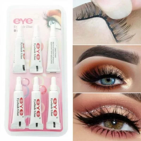 6 Pcs Practical Waterproof Eyelashes Glue - Image 4