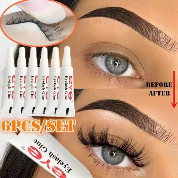 6 Pcs Practical Waterproof Eyelashes Glue - Image 3