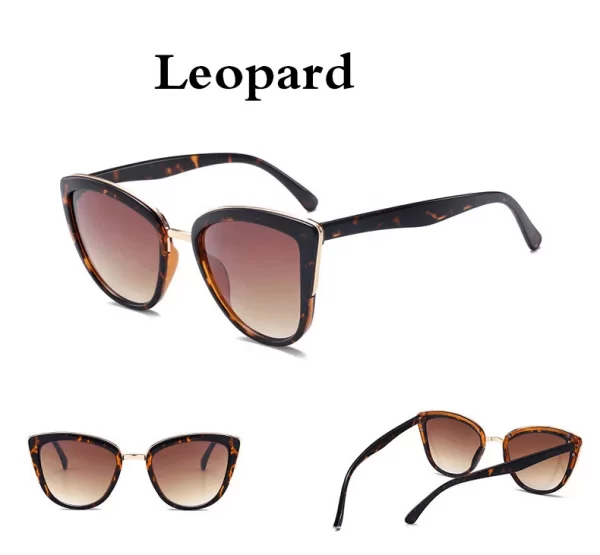 Leopard Cat Eye Sunglasses UV400 - Image 2