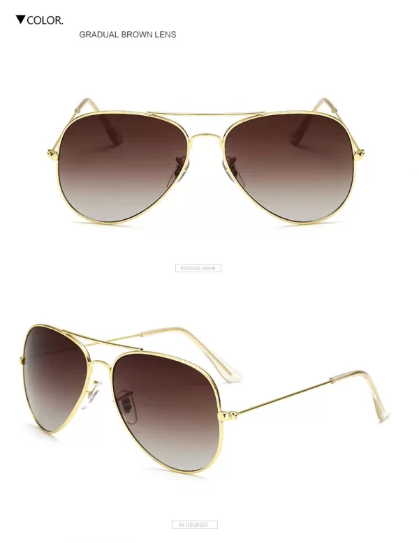 Pilot Aviation Retro Classic Sunglasses - Image 2