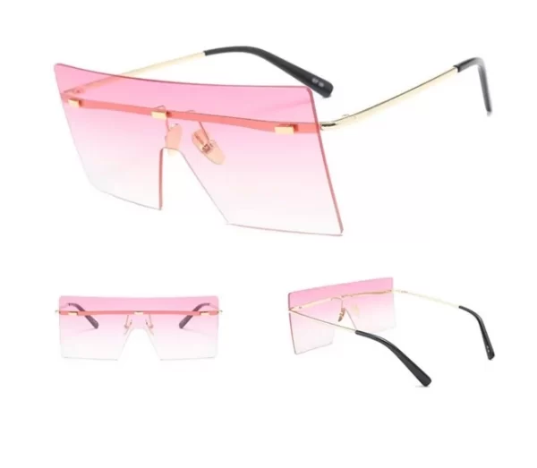 Pink Luxury Brand Rimless Eyewear