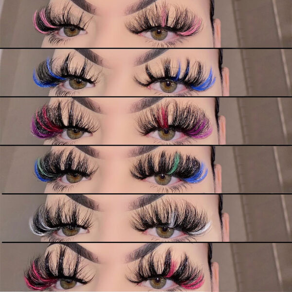 Wholesale mixed colour lashes