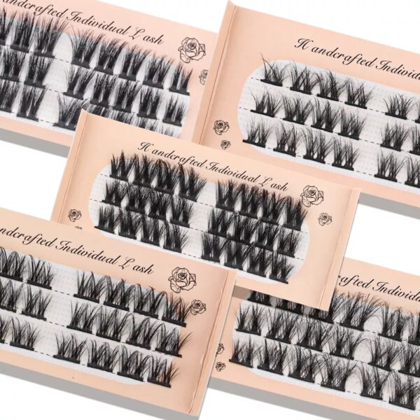 Individual curly lashes