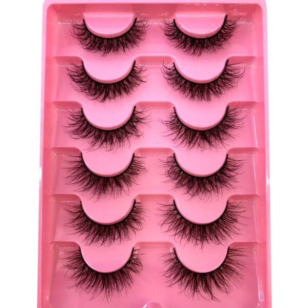 6 pairs fluffy Mink Lashes