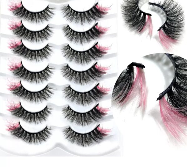 PINK (7pairs) eyelashes - Image 2