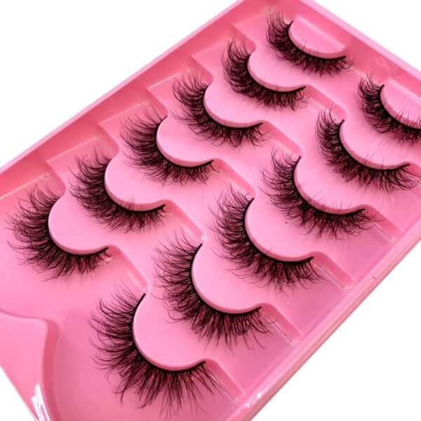 6 pairs fluffy Mink Lashes - Image 2