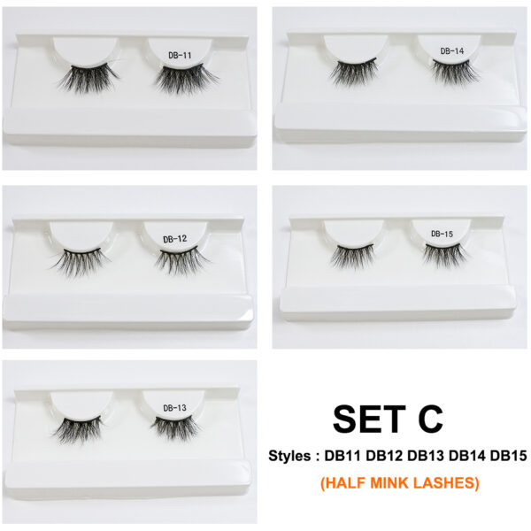 Wholesale half mink eyelashes